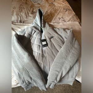 New grey nike coat.